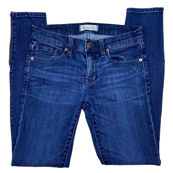 MADEWELL Skinny Skinny Ankle Zip Denim Jeans - Picture 2 of 6